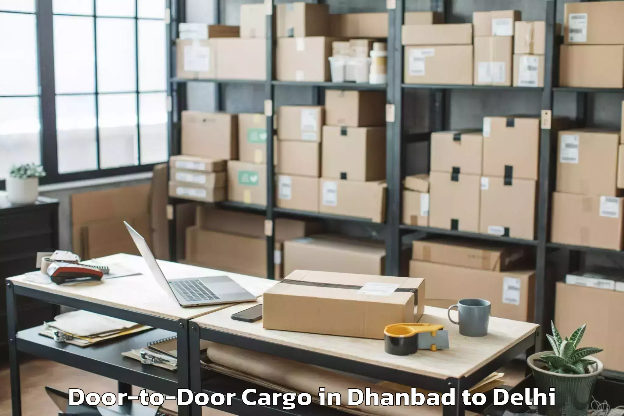 Professional Dhanbad to Delhi Technological University Door To Door Cargo